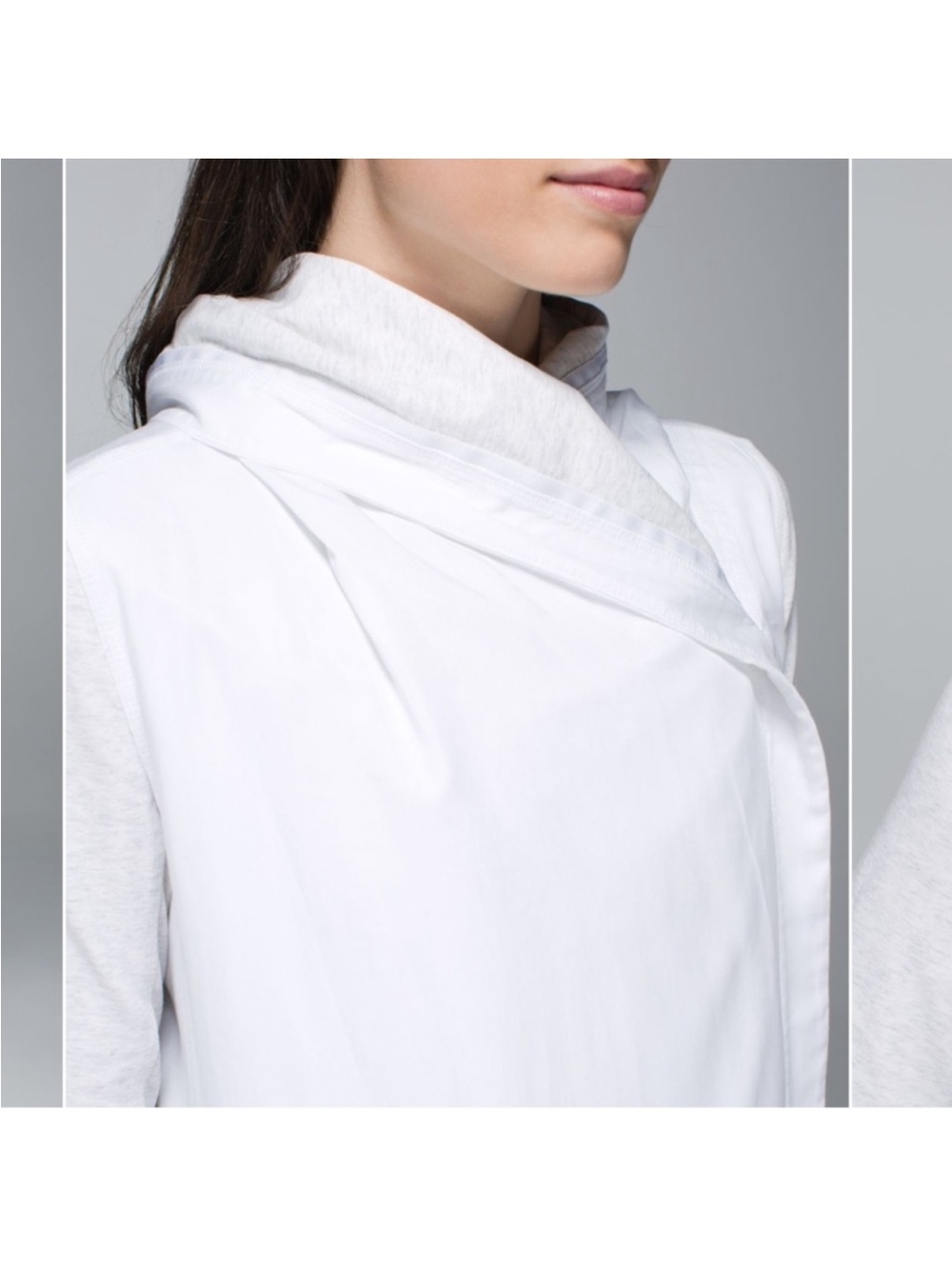 Lululemon Blissed Out Wrap Cardigan White / Heathered White size 4 - Picture 4 of 16